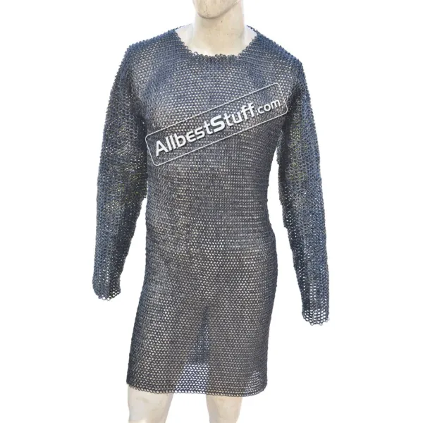 6 MM Flat Riveted Flat Solid Maille Large Chest 58 Viking Maille