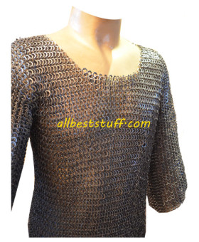 European 4 in 1 Chain Mail Shirt 8 mm Dense Look Chest 40