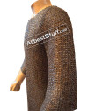 8 mm Flat Riveted with alternating Solid Maille Shirt Chest 39 image 1