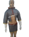 8 mm Flat Riveted with Solid Ring Chainmail Half Body Shirt & Skirt Combo image 3