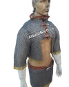 8 mm Flat Riveted with Solid Ring Chainmail Half Body Shirt & Skirt Combo image 6