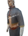 8 mm Flat Riveted with Solid Ring Chainmail Half Body Shirt & Skirt Combo image 7