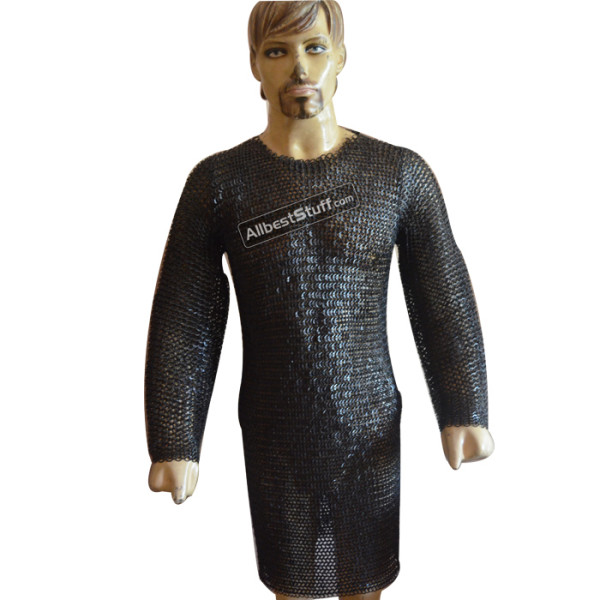 9 mm Flat Riveted Solid Washers Chain Mail Hauberk Chest 40 Long