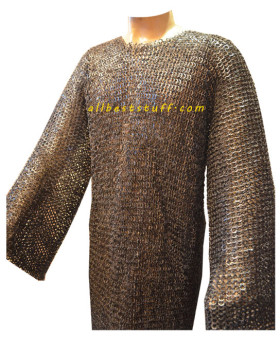 Flat Riveted Chainmail Shirt Stainless Steel Chest 58 XXL