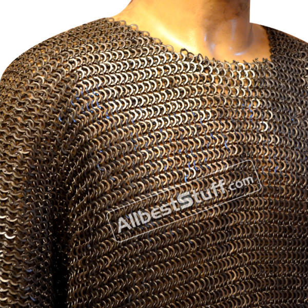 SALE! 9 mm Mushroom Riveted Chain Mail Hauberk Chest 40