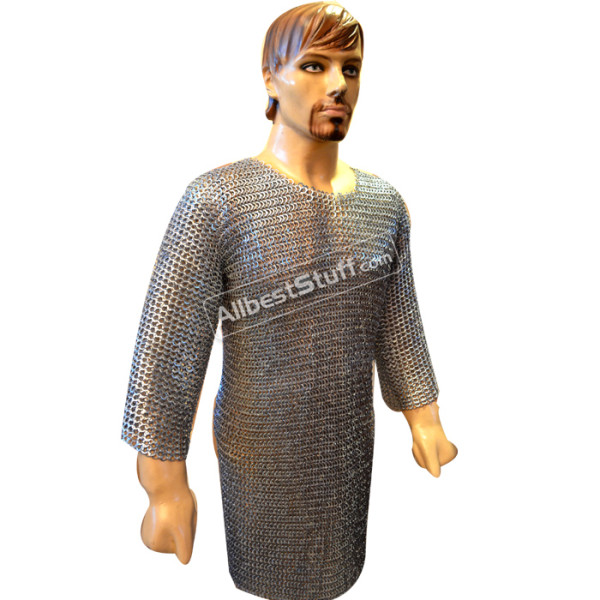 8 mm Inner Circumference Flat Riveted Solid Hauberk Chest 35