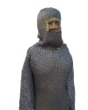 9 mm Hauberk Flat Dome Riveted Flat Solid Ring Chainmail Chest 48 image 3