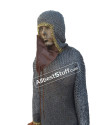 9 mm Hauberk Flat Dome Riveted Flat Solid Ring Chainmail Chest 48 image 4
