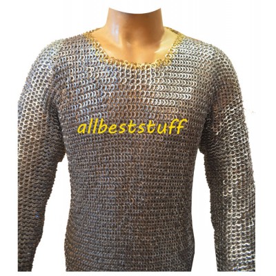 Ancient Maille Armour Replica 8 mm Flat Riveted Chest 50