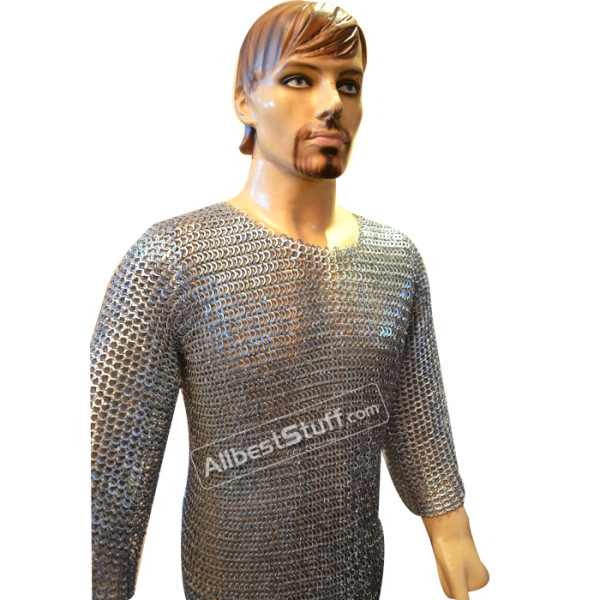 Flat Riveted Solid Smaller 8 mm Chain Mail Small Chest 30