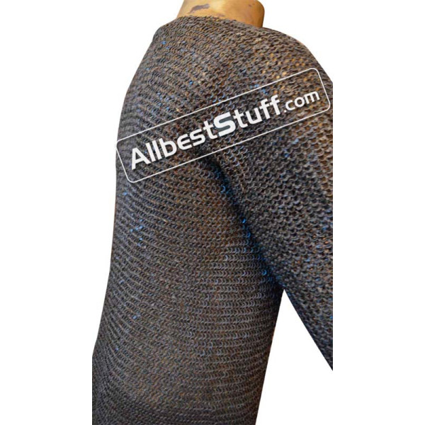 Flat Riveted 6 MM Chain Mail Shirt Dense Maille Chest 40