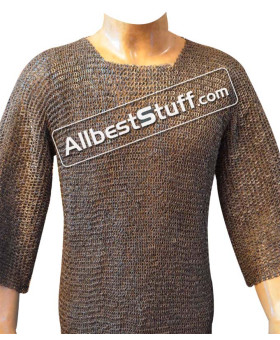 Flat Riveted Mix with Solid Ring Maille Chest 40 inch