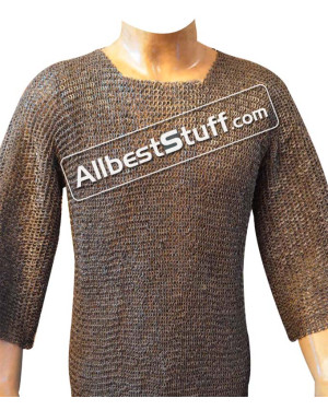 Flat Riveted Mix with Solid Ring Maille Chest 40 inch