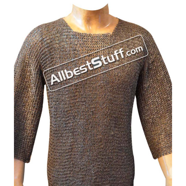 Flat Riveted Mix with Solid Ring Maille Chest 40 inch