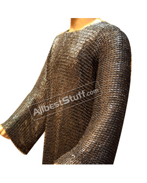 Large Chain Mail Chest 45 Full Sleeve 9 mm Flat Mushroom Riveted