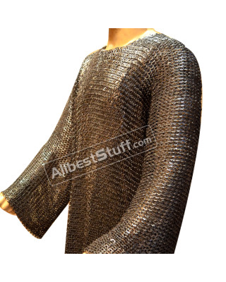 Medieval Chain Maille Byrnie Hauberk 8 mm Flat Chest 40