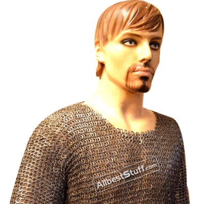 Chainmail Long Shirt Flat Riveted Solid Chest 42