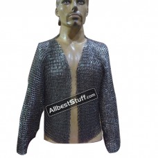 Medieval Maille Half Shirt 8 mm Flat Riveted Solid