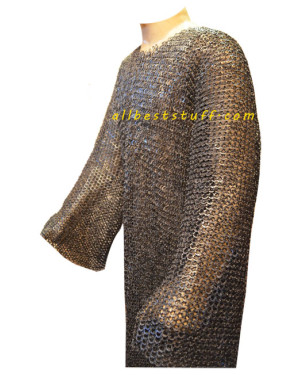 SCA Chain Mail Hauberk Chest 50 Extra Long 8 mm Riveted