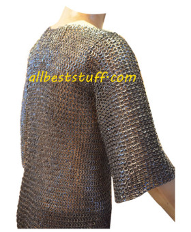 Medieval 8 mm Flat Riveted Washer Chain Mail Hauberk Chest 50