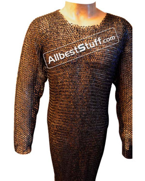 Viking Maille 6 MM Flat Solid Ring Full Sleeve Chest 44