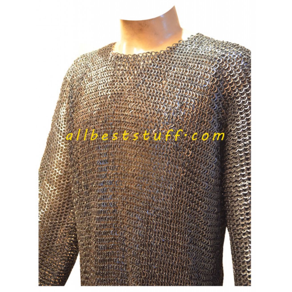 Vikings Armour Flat Dome Riveted All Riveted Hauberk for Chest 38, Ring ...