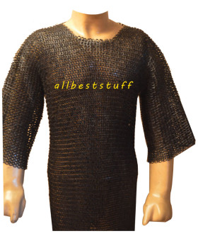 XXL Chain Mail Haubergon 8 mm Flat Riveted Solid Chest 58