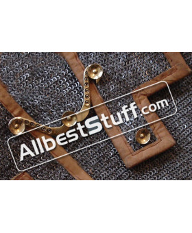 Riveted Roman Hamata 6 MM Flat Dome Riveted Ring Chest 40