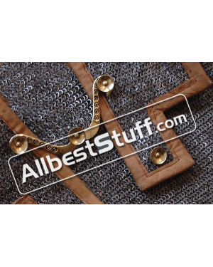 Riveted Roman Hamata 6 MM Flat Dome Riveted Ring Chest 40