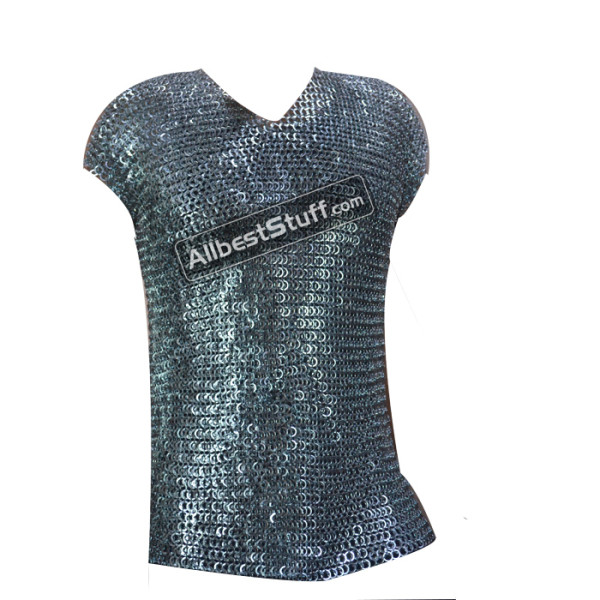 Flat Riveted Vikings Maille Armour XL Chest 52 Sleeveless Vest