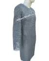 6 mm Medieval Chainmail Flat Riveted Solid Chest 38 Long image 6