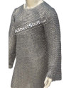 Stainless Steel Hauberk Chest 42 Long Full Sleeve 6 MM image 1