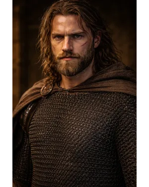 Viking Chain Mail Hauberk 16 Gauge Large Chest 46