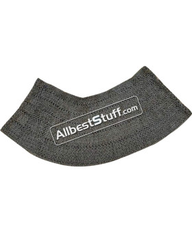 10 mm Flat Wedge Riveted 6 in 1 Ring with Solid Maille Skirt