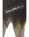 6 mm Wedge Riveted with Alternating Solid Ring Maille Skirt image 4