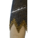 6 mm Wedge Riveted with Alternating Solid Ring Maille Skirt image 6