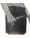 8 mm Flat Riveted Alternating Solid Ring Maille Skirt image 2