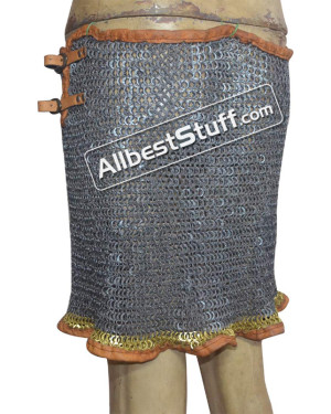 8 mm Full Flat Dome Riveted Ring Maille Skirt