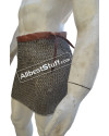 9 mm Flat Riveted Alternating Solid Ring Maille Skirt image 2