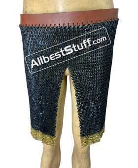 Flat Riveted Alternating Solid Skirt with Waist Belt 8 mm