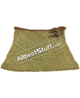 Solid Brass Round Riveted Chain Maille Skirt