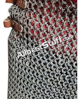 Chainmail Aluminum 10 mm Flat Dome Riveted Maille Skirt