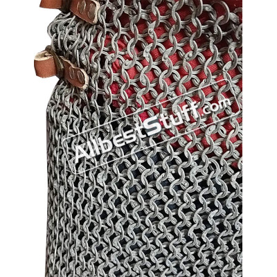 Aluminum Flat Riveted with Alternating Solid Ring Maille Skirt