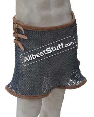 Chainmail Aluminum 10 mm Flat Dome Riveted Maille Skirt