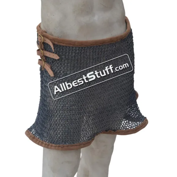 Chainmail Aluminum 10 mm Flat Dome Riveted Maille Skirt