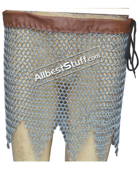 Chainmail Butted Steel 10 mm Ring Maille Skirt