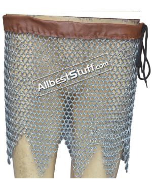 Chainmail Butted Steel 10 mm Ring Maille Skirt