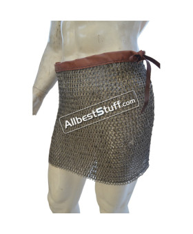 18 Gauge Full Flat Riveted Titanium Maille Skirt