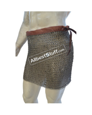 18 Gauge Full Flat Riveted Titanium Maille Skirt