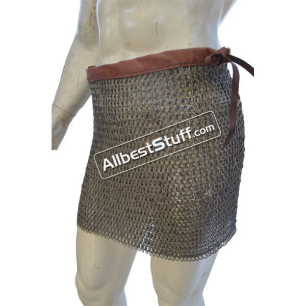 18 Gauge Full Flat Riveted Titanium Maille Skirt